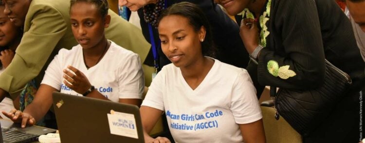 Addressing the digital gender divide in Africa through the African Girls Can Code Initiative